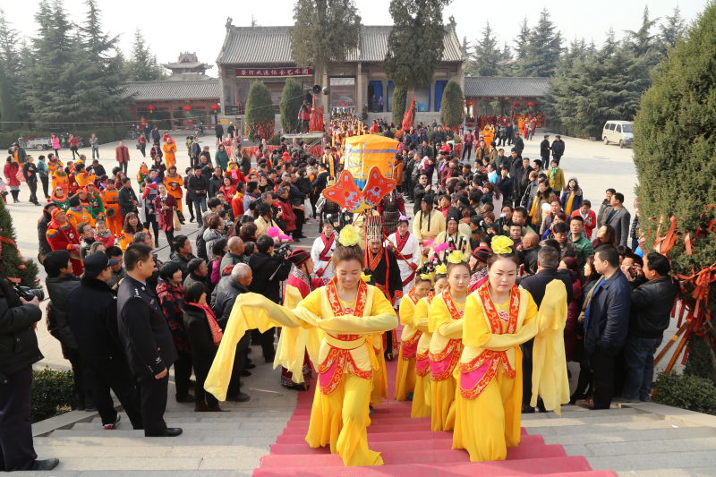 "华夏之源"后土祠举行春芝堂取土祈福祭祀大典