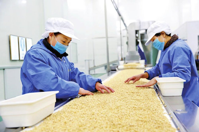 以果仁为代表的农副产品加工业已成为梅河口市县域经济的特色产业.