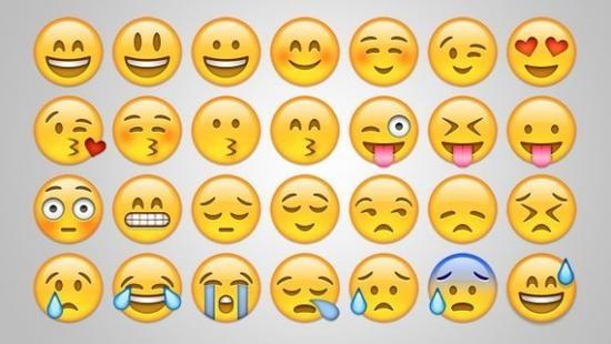 当中,全球最受欢迎的10个emoji囊括"爱心","大哭","微笑","笑cry"等